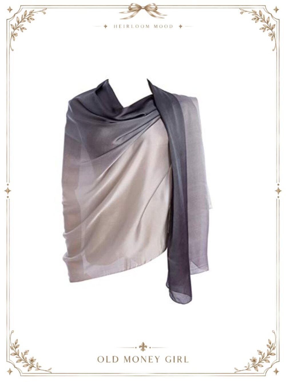 100% Silk Long Lightweight Scarf Shawl for Women
